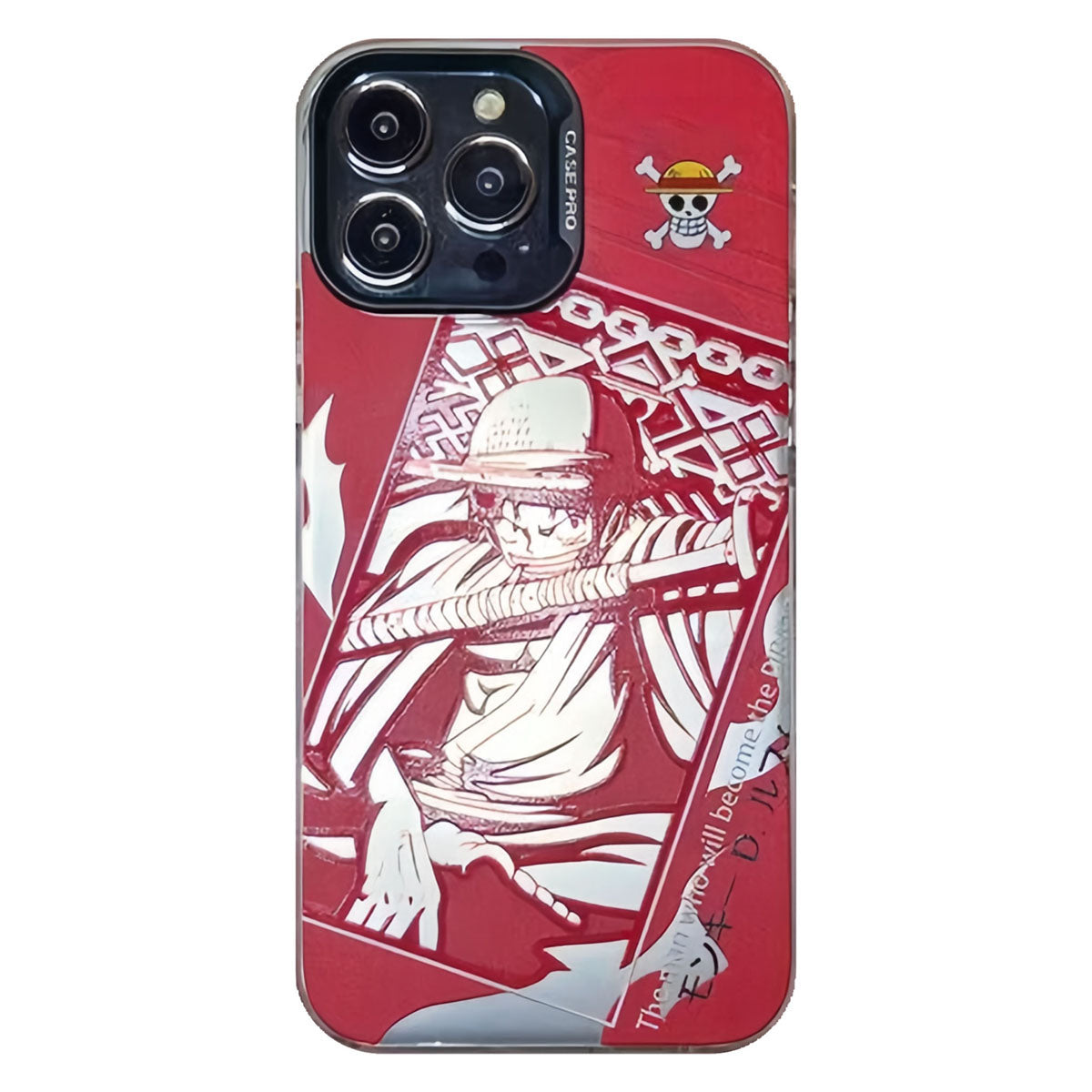 Silikonové antikolizní pouzdro Luffy/Zoro na iPhone
