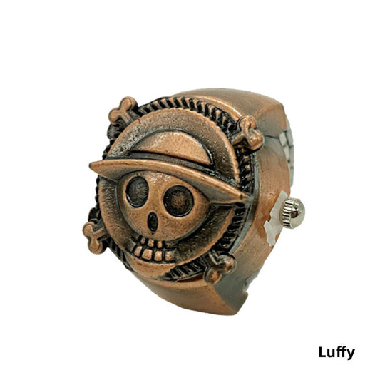 Luffy-sormusmallinnus retromuotia luovia, simpukkasormuskelloja