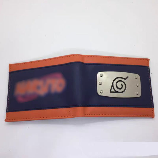 Uchiha Itachi Fashion udsøgt pung, kvalitetslæder, rimelig skillevæg, praktisk opbevaringsstil