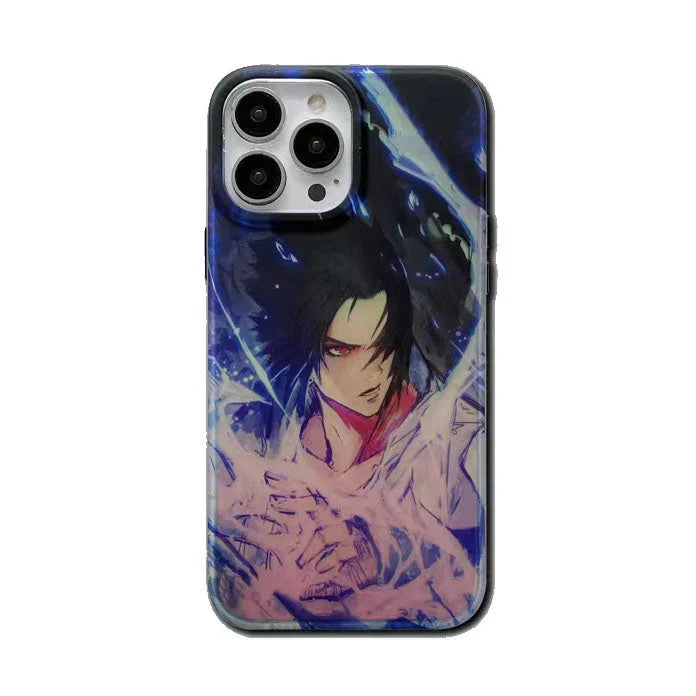 Sasuke/Uzimaki Apple – coque de téléphone Anti-collision en Silicone, tendance exquise