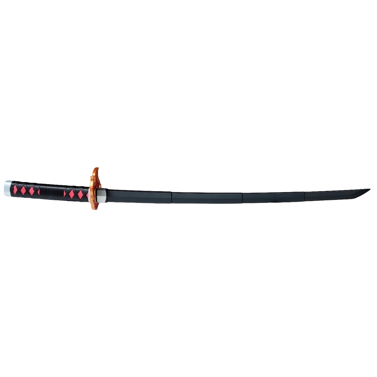 Dämonentöter Tanjiro Zenitsu Einziehbares Katana, Anime Cosplay Prop Schwert