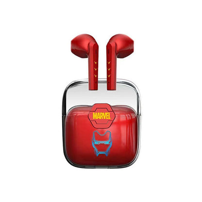 Marvel Iron Man Black Panther kabellose Ohrhörer, Marvel TWS Bluetooth 5.1 Kopfhörer mit LED-Licht