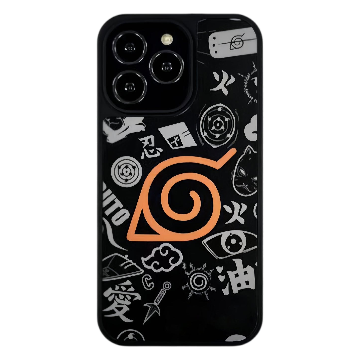 Silikonové pouzdro na telefon Kurama/Akatsuki iPhone odolné proti nárazu