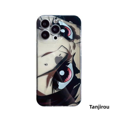 Nezuko/Tanjirou Apple silikonové pouzdro na telefon odolné proti nárazu