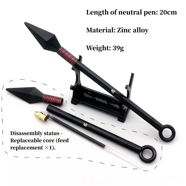 Kakashi/Sasuke Kunai Neutralstift Metalllegierung Briefpapier Kunai Studentenbedarf