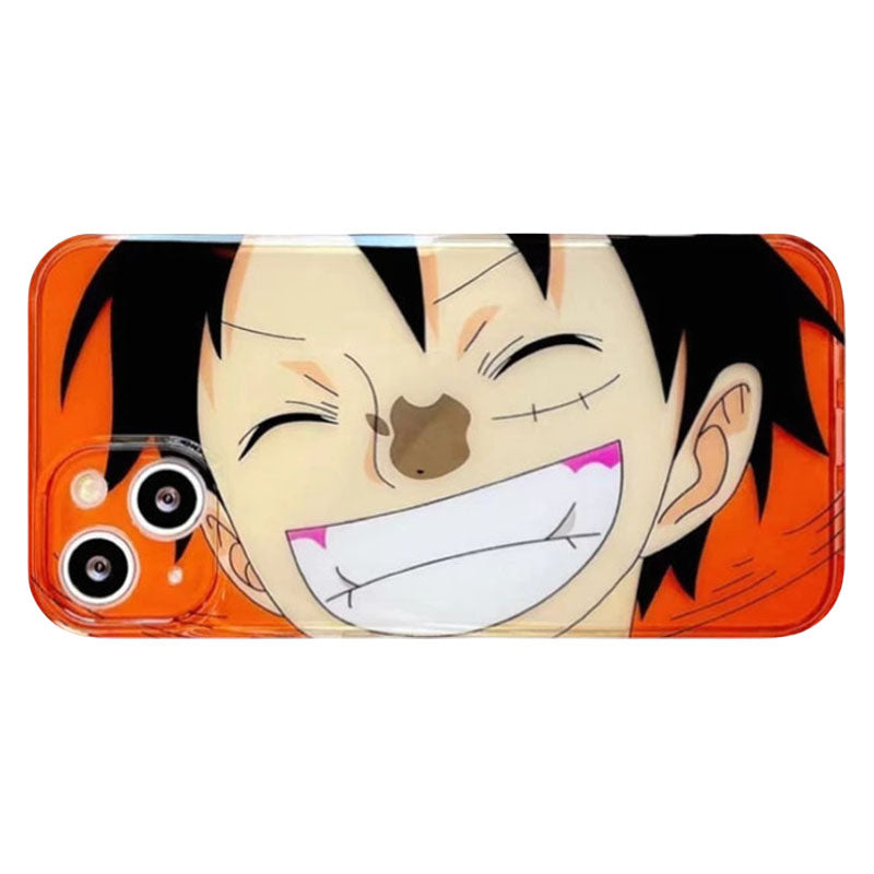 Luffy/Zoro silikonové pouzdro na iPhone odolné proti nárazu