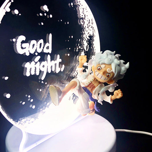 Nika Luffy Moon Night Light avec Nika Luffy petite main tricolore changement créatif illimité