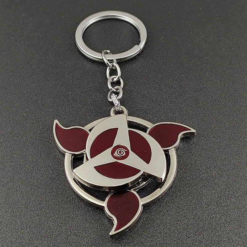 Porte-clés rotatif Naruto Sharingan - Uchiha Anime Spinning Fidget Toy