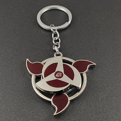 Porte-clés rotatif Naruto Sharingan - Uchiha Anime Spinning Fidget Toy