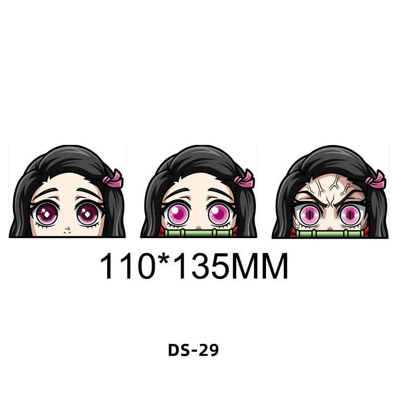 Tanjirou/Nezuko/Zenitsuuu/Inosuke attendent une variété de rôles autocollants d'expression de variation 3D
