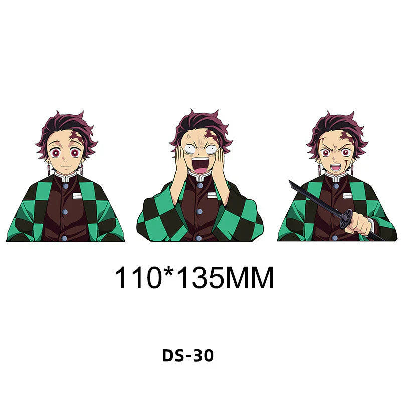 Tanjirou/Nezuko/Zenitsuuu/Inosuke attendent une variété de rôles autocollants d'expression de variation 3D
