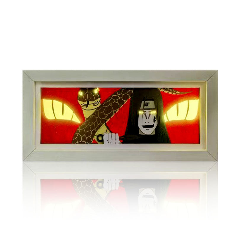 Sasuke/Kakashi/Obito/Itachi 3D Paper Sculpture Night Light - Rozsviťte svět anime!