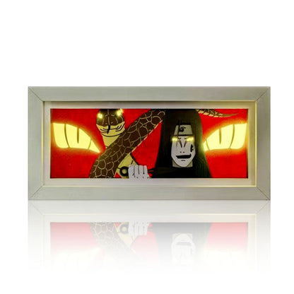 Sasuke/Kakashi/Obito/Itachi 3D Paper Sculpture Night Light - Rozsviťte svět anime!