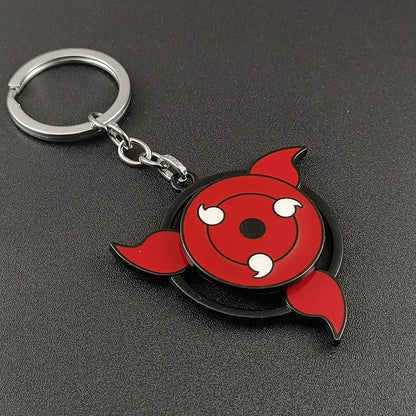 Porte-clés rotatif Naruto Sharingan - Uchiha Anime Spinning Fidget Toy