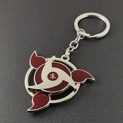 Porte-clés rotatif Naruto Sharingan - Uchiha Anime Spinning Fidget Toy