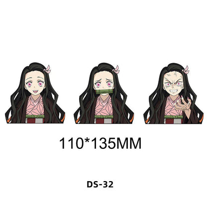 Tanjirou/Nezuko/Zenitsuuu/Inosuke attendent une variété de rôles autocollants d'expression de variation 3D