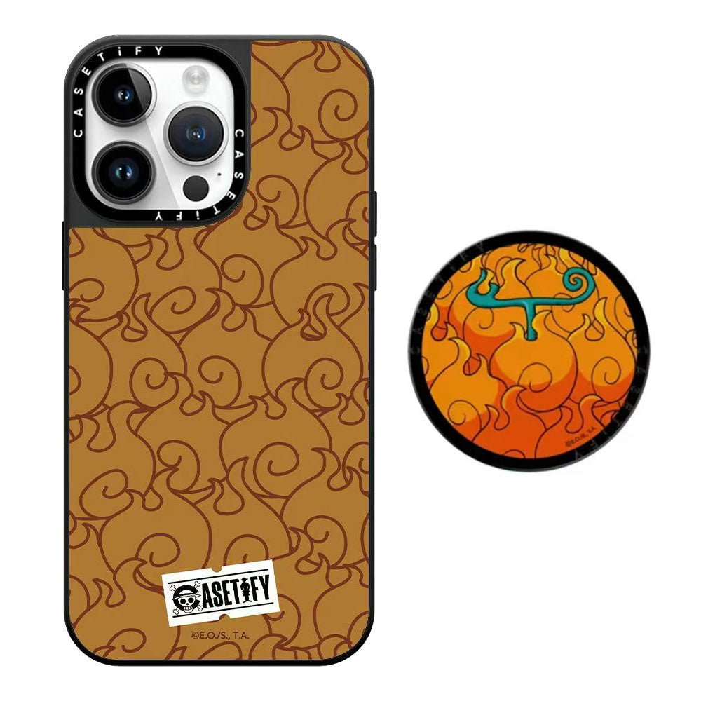 Luffy/Ace Demon fruit silikonové pouzdro na telefon odolné proti nárazu