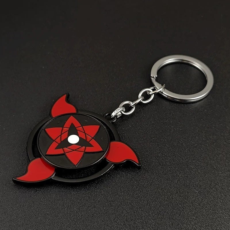 Porte-clés rotatif Naruto Sharingan - Uchiha Anime Spinning Fidget Toy