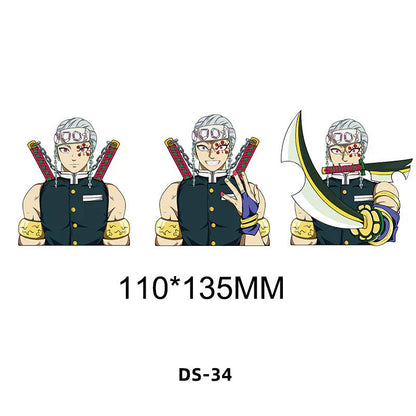 Tanjirou/Nezuko/Zenitsuuu/Inosuke attendent une variété de rôles autocollants d'expression de variation 3D