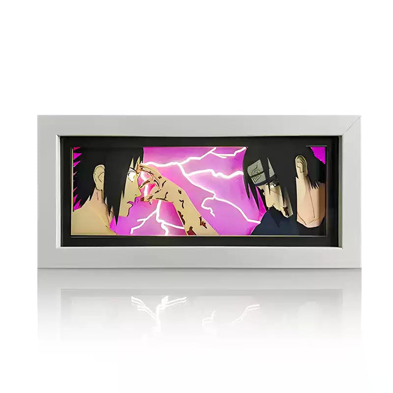 Sasuke/Kakashi/Obito/Itachi 3D Paper Sculpture Night Light - Rozsviťte svět anime!