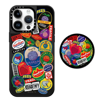 Luffy/Ace Demon fruit silikonové pouzdro na telefon odolné proti nárazu