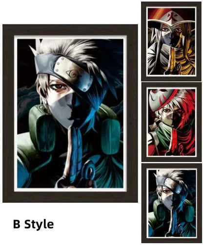 Uzumaki/Sasuke/Kakashi Hd 3D gradientní dekorativní malba cool pohyblivé malby postav