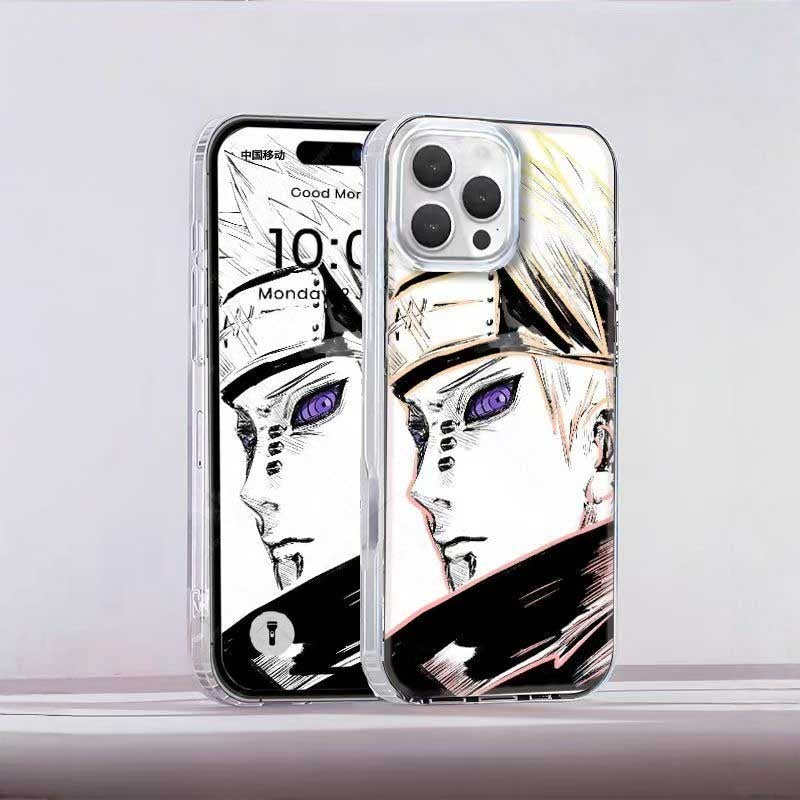Pouzdro na telefon Naruto Pain Yahiko Anime, nárazuvzdorný ochranný kryt laserového gradientu pro iPhone