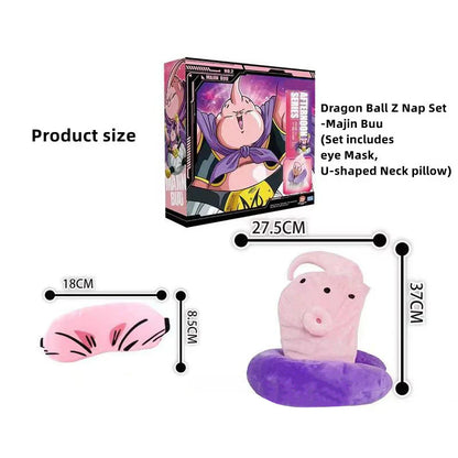 Shenron/Majin Buu almohada para la siesta, almohada para dormir, almohada de oficina, almohada para dormir, máscara para los ojos