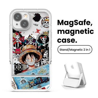 Coque de téléphone en silicone résistante aux chocs pour iPhone NIka Luffy