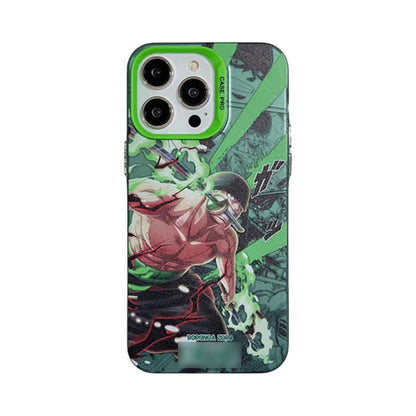 Luffy/Zoro silikonové pouzdro na iPhone odolné proti nárazu