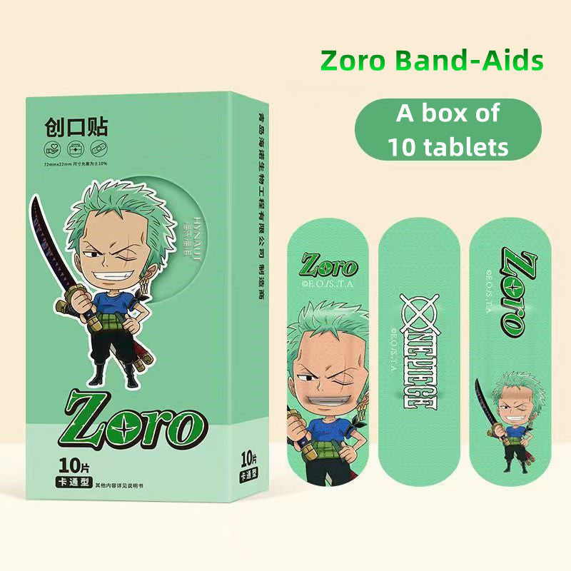Luffy/Zoro Medizinisches Pflaster, Cartoon, niedlich, atmungsaktiv, wasserdicht