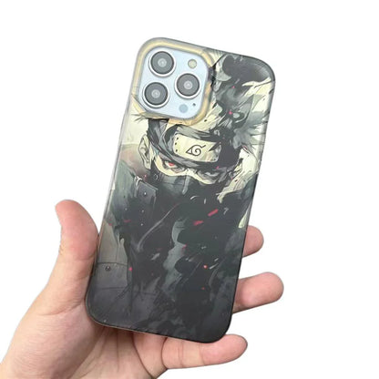 kakashi/uzimaki Apples udsøgte Trend Silikone Anti-kollisionstelefon etui elektroforsølv