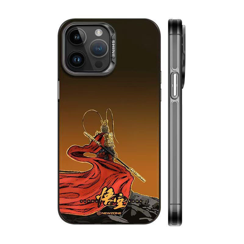 Jedinečné silikonové antikolizní pouzdro na iPhone Monkey King