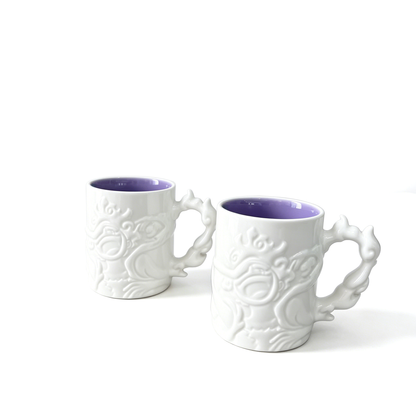 One Piece Luffy Gear 5 præget keramisk krus - Anime-kaffekop med 3D-håndtag