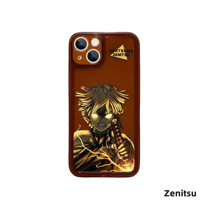 Vynikající silikonové antikolizní pouzdro na telefon značky Tanjirou/Zenitsu Apple