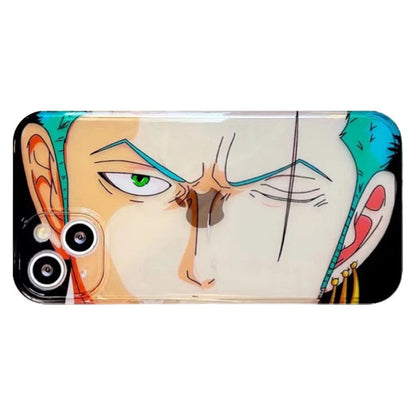 Luffy/Zoro silikonové pouzdro na iPhone odolné proti nárazu