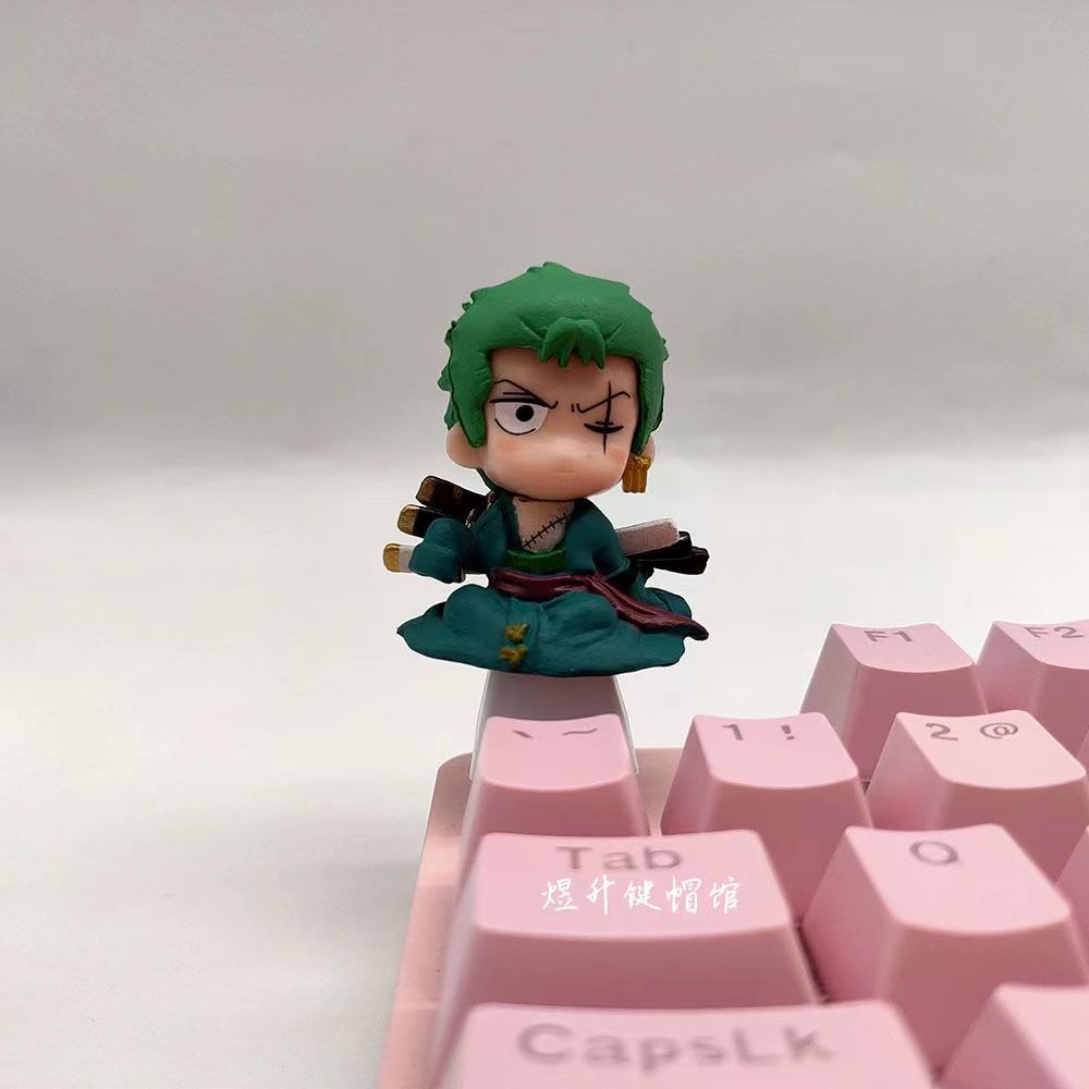 Luffy/Zoro role logo metal keyboard cap