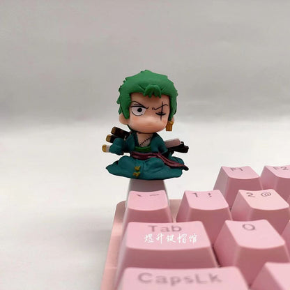Luffy/Zoro role logo metal keyboard cap