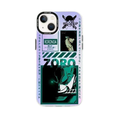 Luffy/Zoro/Shanks silikonové pouzdro na iPhone odolné proti nárazu