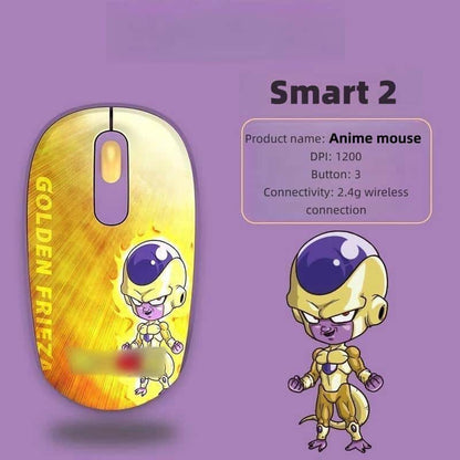 Souris sans fil Son Goku/Frieza/Whis/Beerus 2.4G pour jeux de bureau