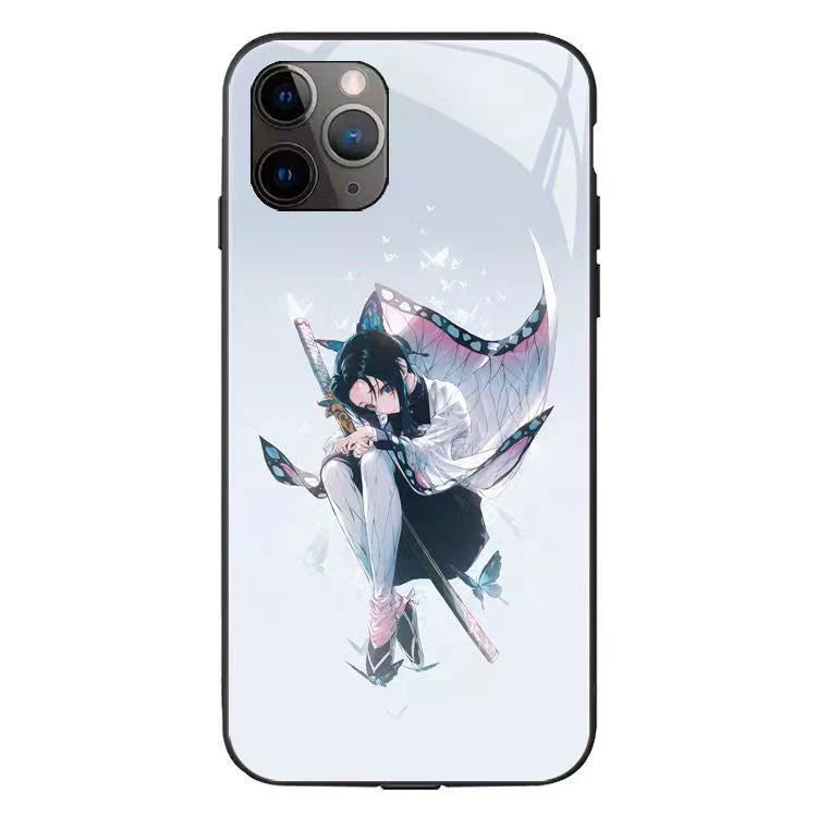 Tanjirou/Shinobu Luminous mobiltelefon taske Smart lysende kreativ mobiltelefon taske