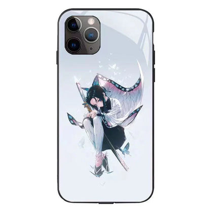 Tanjirou/Shinobu Luminous mobiltelefon taske Smart lysende kreativ mobiltelefon taske