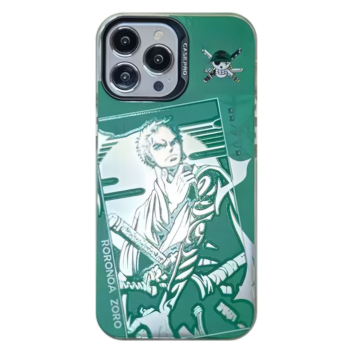 Silikonové antikolizní pouzdro Luffy/Zoro na iPhone