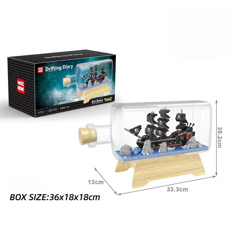Thousand Sunny Puzzle Stavební bloky Drift Bottle Decoration