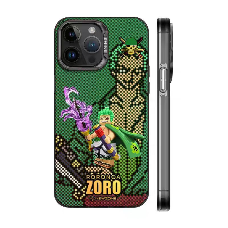 Luffy/Zoro silikonové pouzdro na iPhone odolné proti nárazu