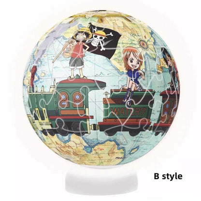 Luffy/Zoro schönes Cartoon handgemachtes DIY Puzzle kleines Nachtlicht