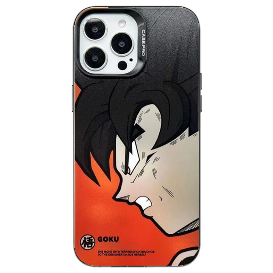 جراب هاتف Goku/Vegeta iPhone رائع من السيليكون مضاد للتصادمات