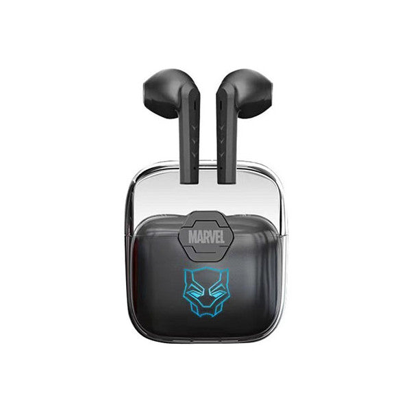 Marvel Iron Man Black Panther kabellose Ohrhörer, Marvel TWS Bluetooth 5.1 Kopfhörer mit LED-Licht