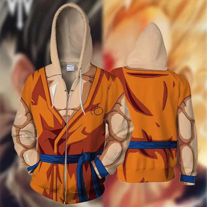 Son Goku cos Hoodie casual ανοιξιάτικο και φθινοπωρινό παλτό με κουκούλα
