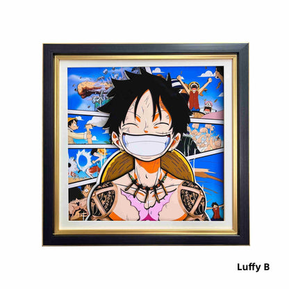 Luffy/Ace/Zoro hezký kreslený ruční 3D kreslení